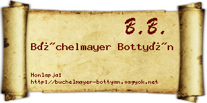 Büchelmayer Bottyán névjegykártya
